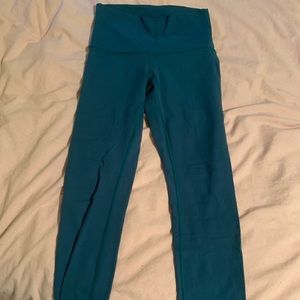Dark Turquoise high rise lululemon leggings